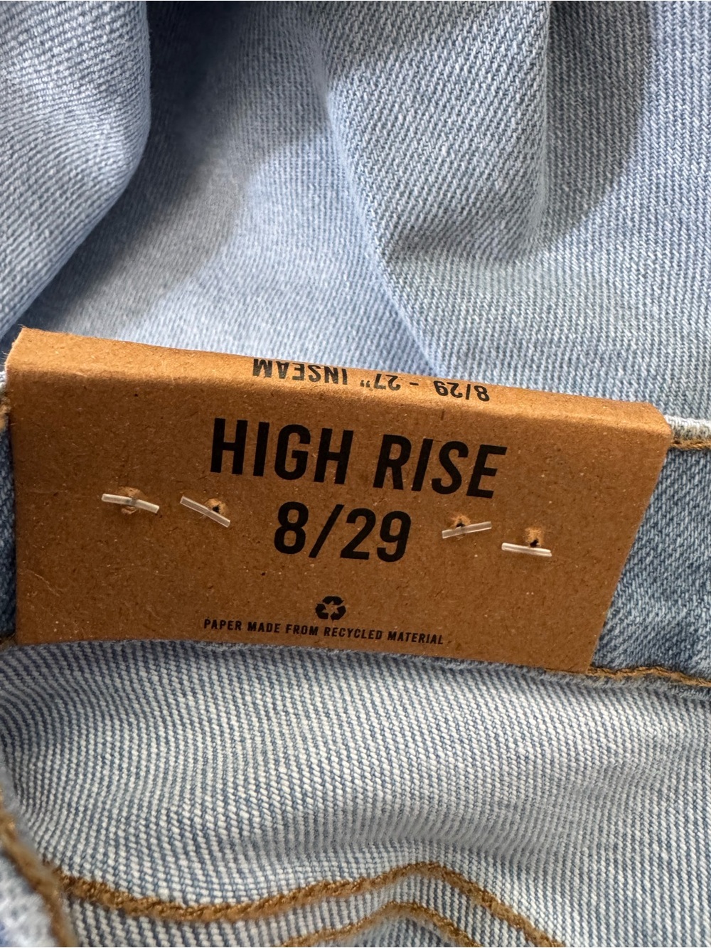 kensie Vintage Luxe Light Blue High-Rise Jeans - Picture 3 of 9